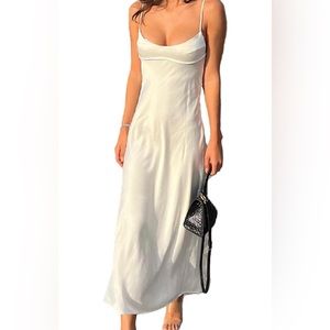 white Amazon maxi dress